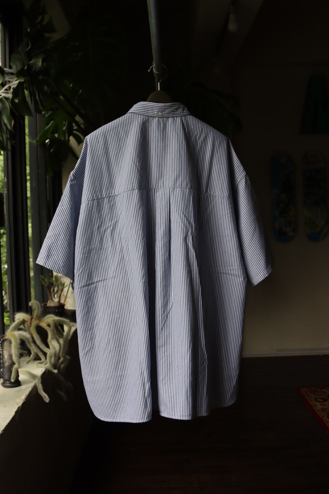 フレッシュサービス DRY OXFORD CORPORATE S/S B.D. SHIRT(FSC251-50004B)BLUE STRIPE