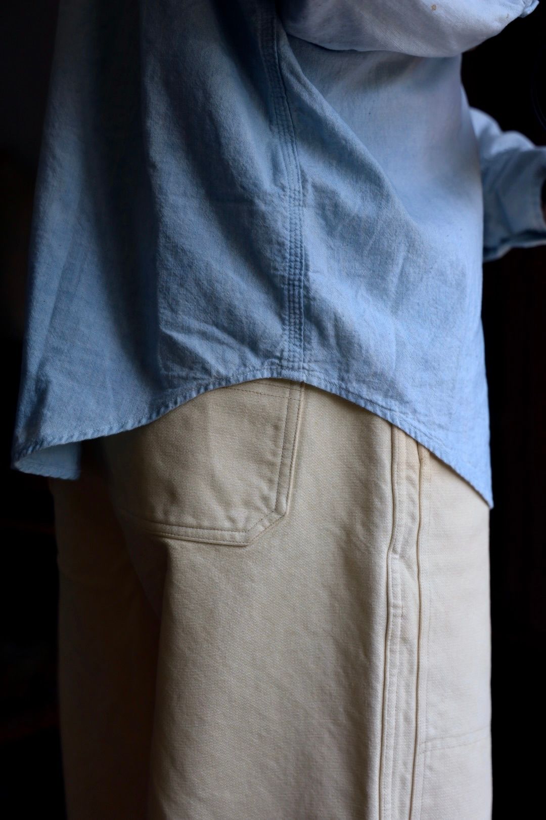 アプレッセ 2025 STYLE2 Vintage Chambray Shirts(25AAP-02-04)BLEACH☆6月28日(土)発売！