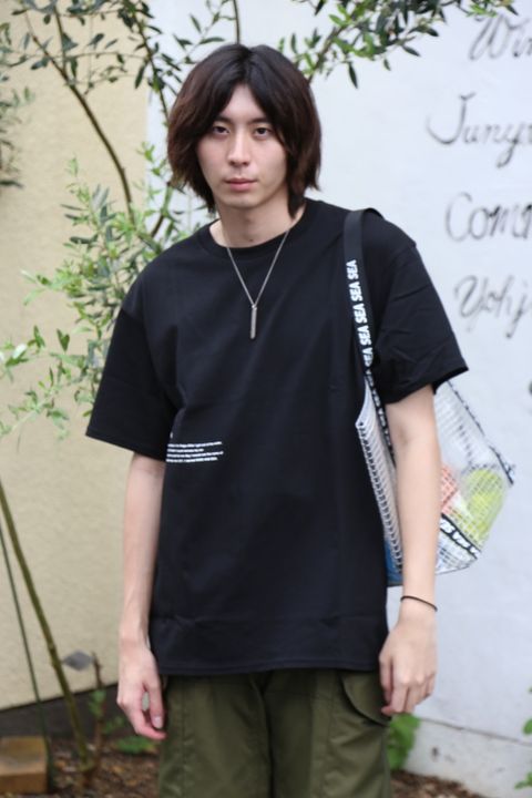 WIND AND SEA SEA "ornament"PHOTO (SATIN) T-SHIRT(WDS-20S2-CS-08)"BLACK"style.2020.7.10