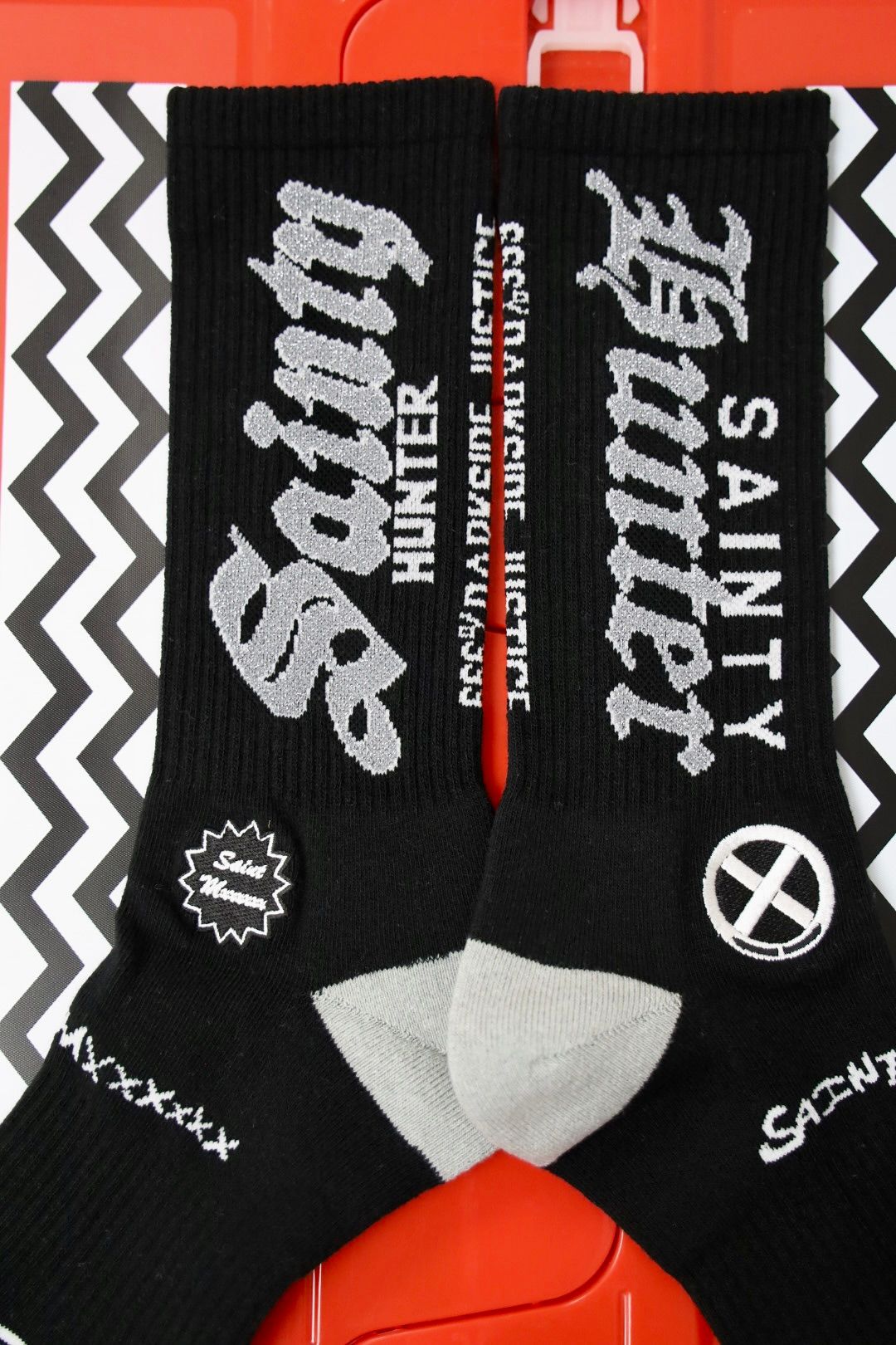 セントマイケル 26SS BH_SOCKS/SAINTY HUNTER(SM-MK8-0000-C39)BLACK☆2月21日(土)10:00発売！