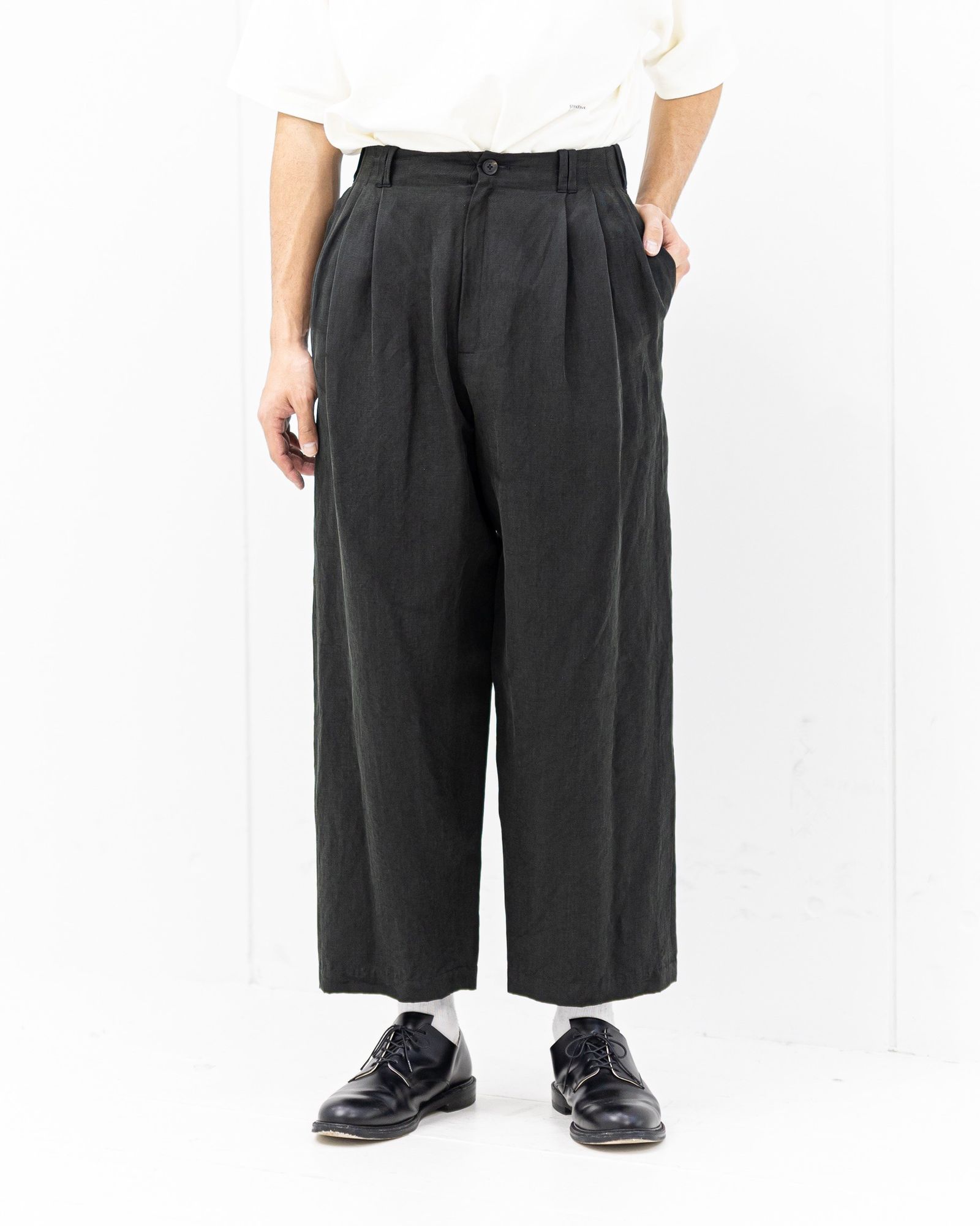 YOKE Linen Silk Kersey Double Breasted Blezer 新作発売！