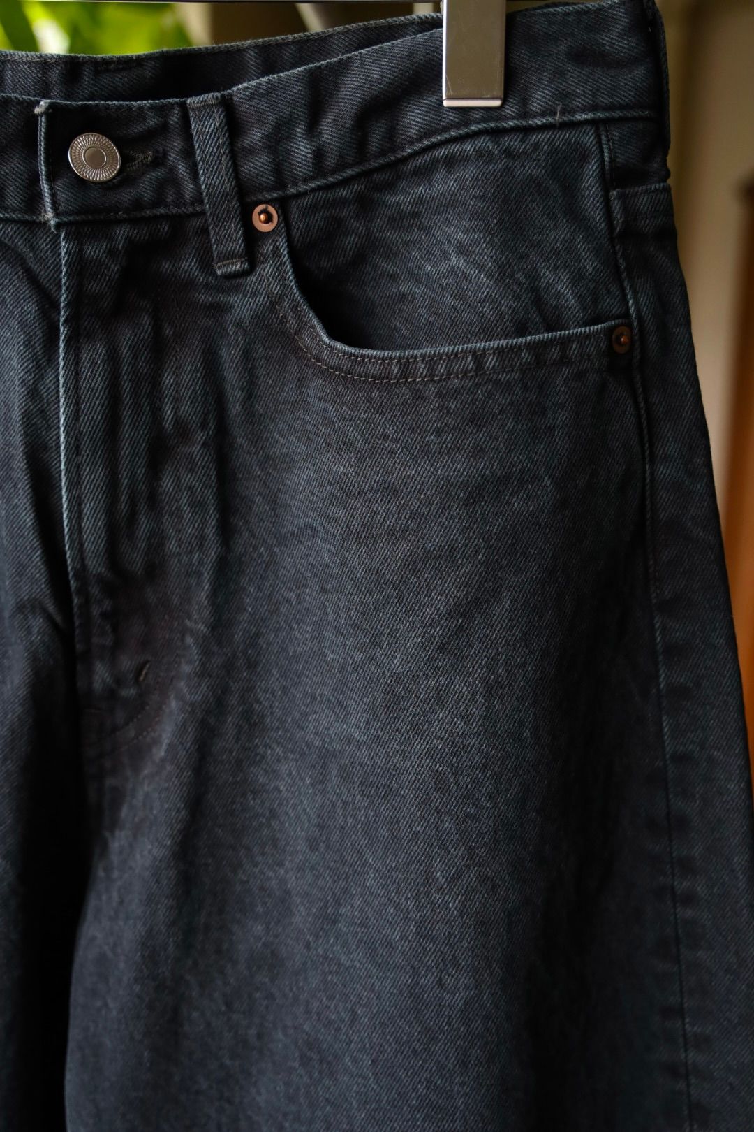 アプレッセ 2025 STYLE2 Black Washed Wide Denim Pants(25AAP-04-18)BLACK☆9月13日(土)発売！