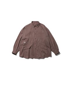 フレッシュサービス WOOLY TWILL TECH SHIRT(FSC243-50179)BROWN