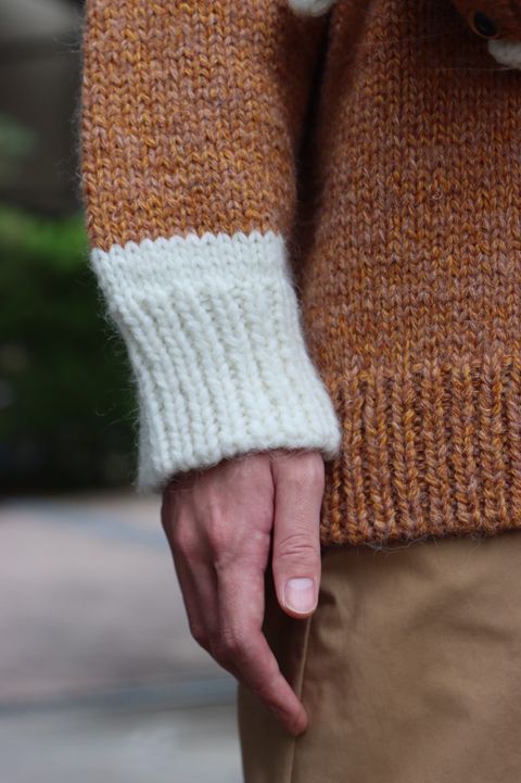 doublet STUFFED CAT HAND-KNITTING PULLOVER"CAMEL style"