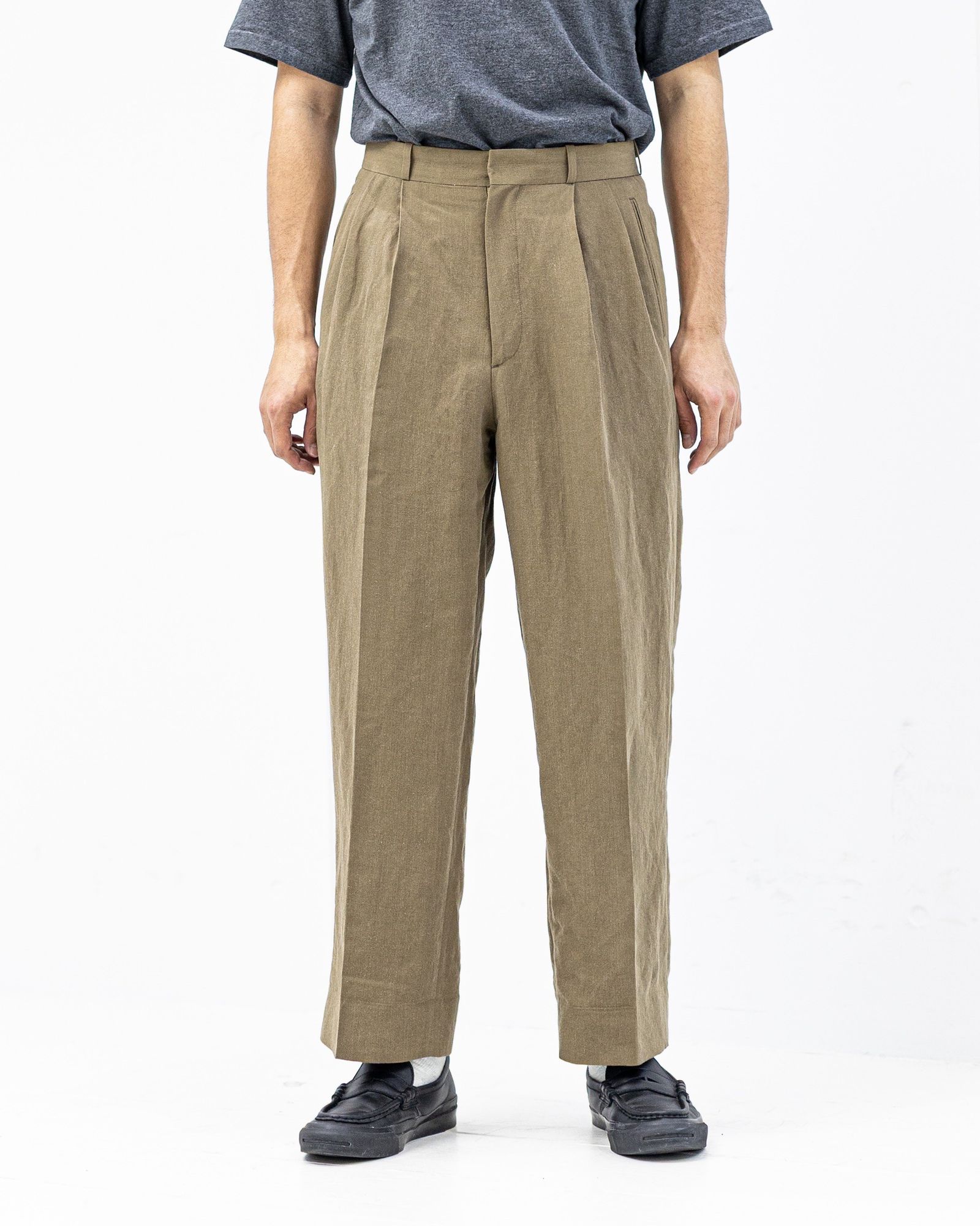 アプレッセ 2026 STYLE1  Linen Rayon Wide Trousers(26SAP-04-16)BEIGE☆4月11日(土)発売！