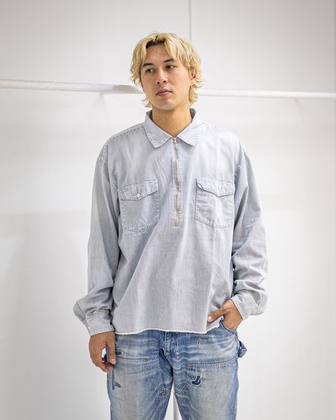 セントマイケル 26SS HICKORY SHIRT/STRIPE(SM-MK8-0000-041)WHITE☆3月20日(金)発売！