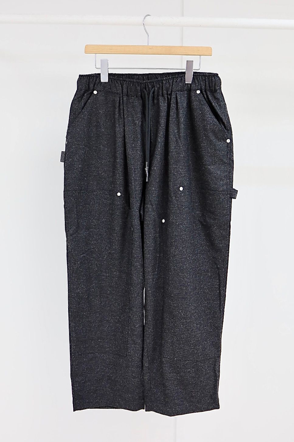 S.F.C 25FW エスエフシー CASHMERE WOOL DOUBLE KNEE PANTS(SFCFW25P08)Black M