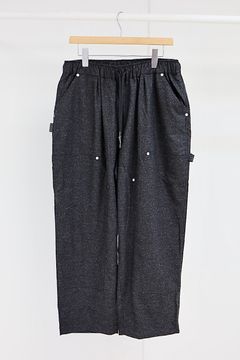 S.F.C 25FW エスエフシー CASHMERE WOOL DOUBLE KNEE PANTS(SFCFW25P08)Black M★11月22日(土)発売！