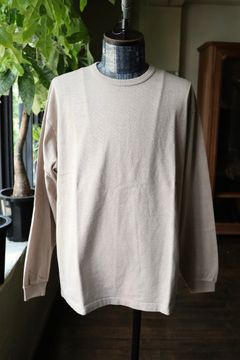 ファウンダ 25AW LONG SLEEVE FADE TEE SHIRT(015FD252013)BEIGE⭐︎9月13日(土)新作発売！