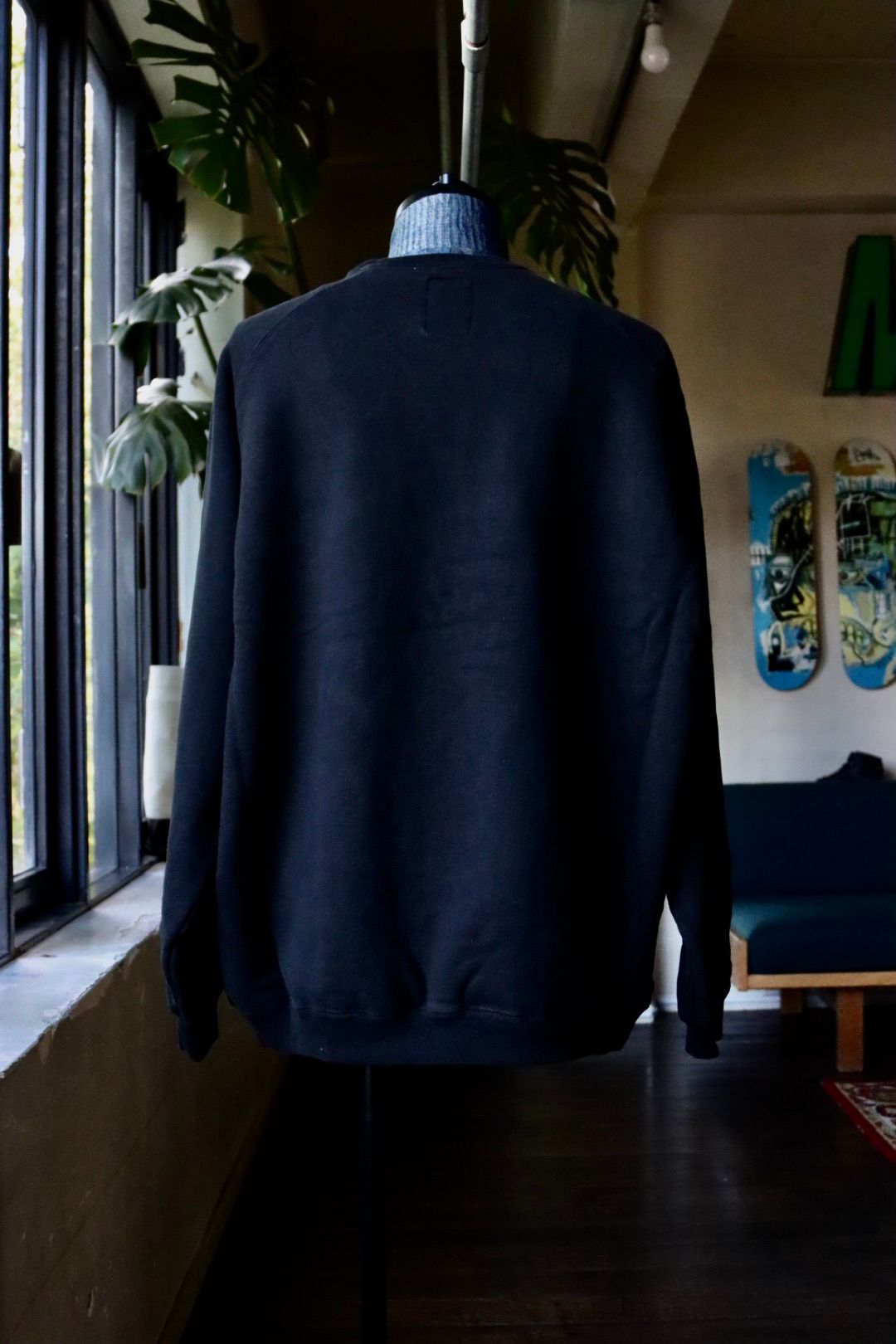 S.F.C 23FW SFC RAGLAN CREW(SFCFW23CS03)Black