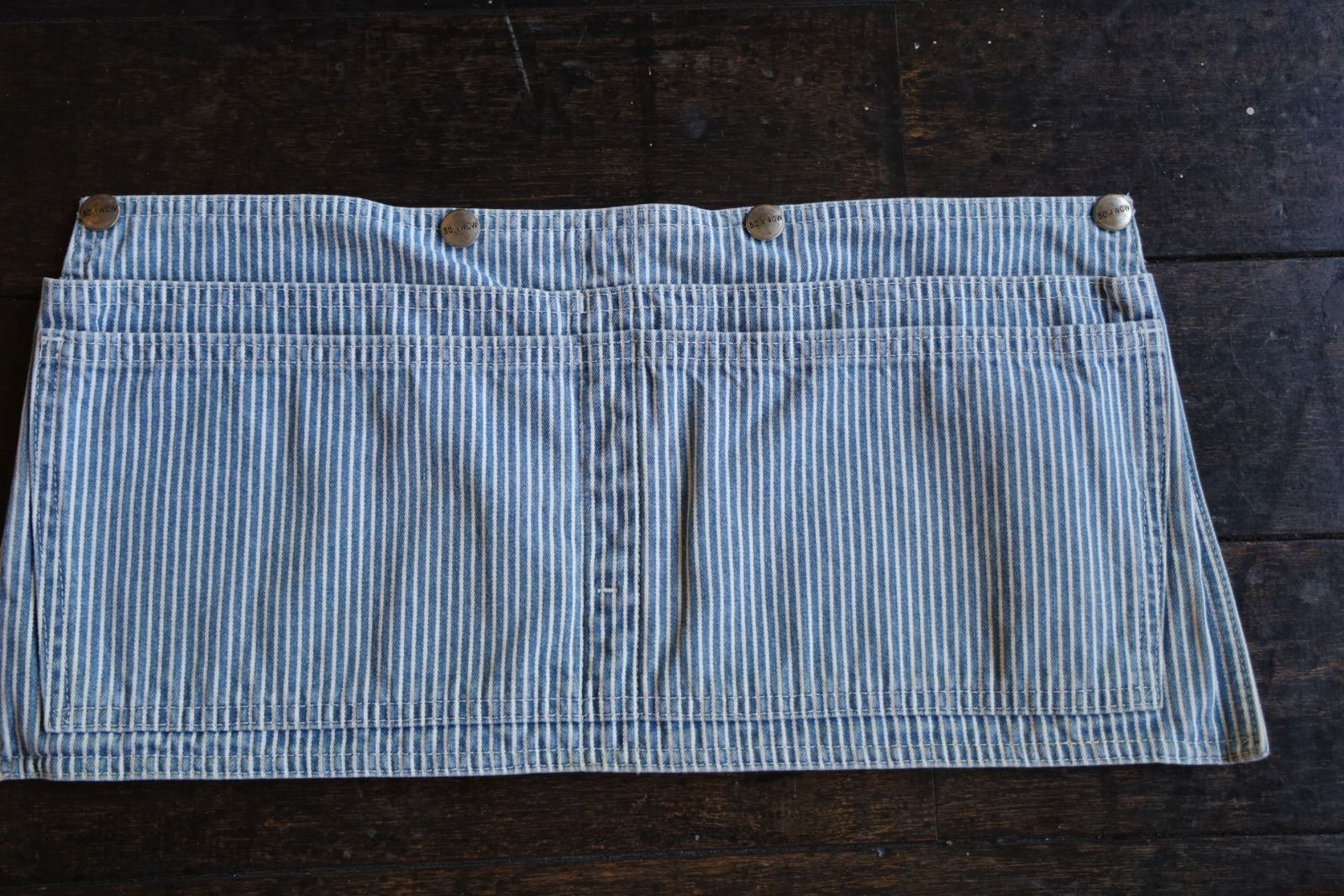 BOW WOW バウワウ HICKORY PAINTER PANTS with SEPARATE APRON(BW251-HPPA)HICKORY STRIPE AGING