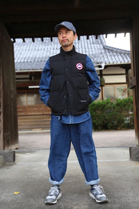 CANADA GOOSE FREE STYLE CREW VEST "BLACK"スタイル.2020.12.14.