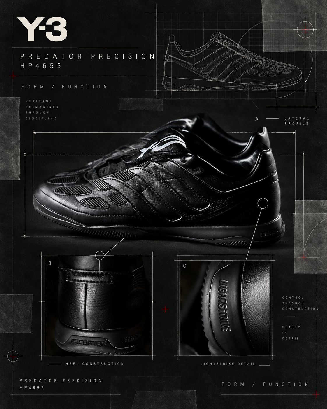 ワイスリー  Y-3 PREDATOR PRECISION(HP4653)BLACK☆新作発売！