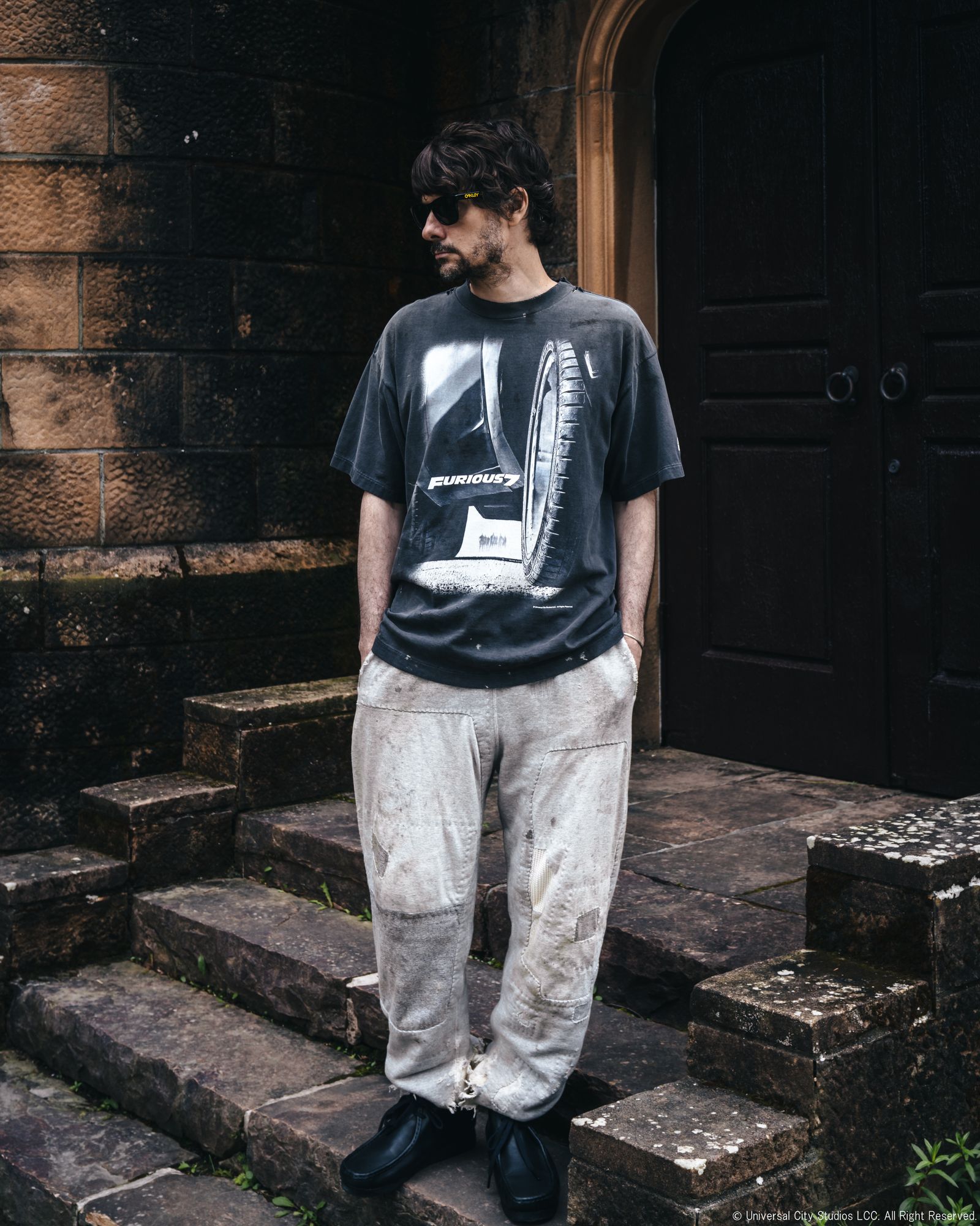 セントマイケル Tシャツ FURIOUSFF_SS TEE(SM-HR1-0000-C74)BLACK