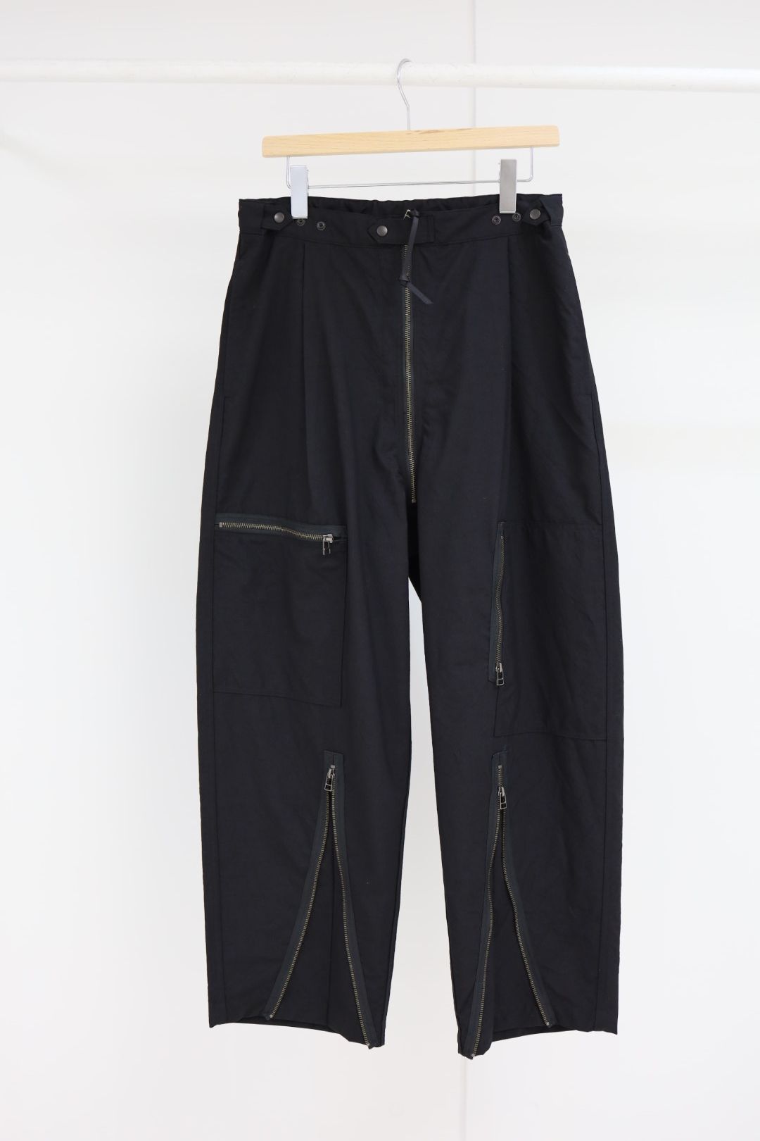 プロダクトトゥエルブ SS26 High Count Wool Flight Pants (26SS-PPT03)BLACK