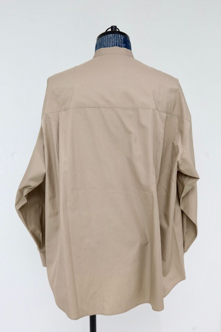 グラフペーパー 26SS ALUMO for GP L/S Oversized Band Collar Shirt(GM261-50223) TAUPE☆1月31日(土)発売！