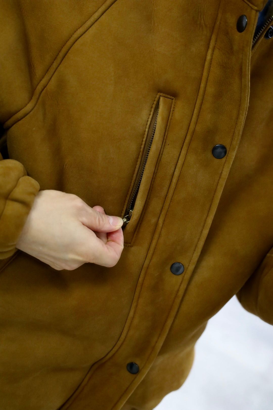 A.PRESSE 2026 Vintage Mouton Ski Down Jacketスタイル