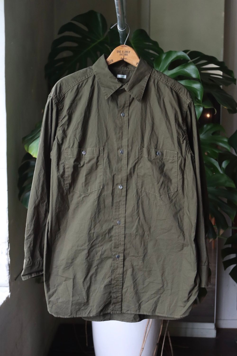 アプレッセ 22AW Over Dyeing Military Shirt(22AAP-02-11M)OLIVE - 1(S)