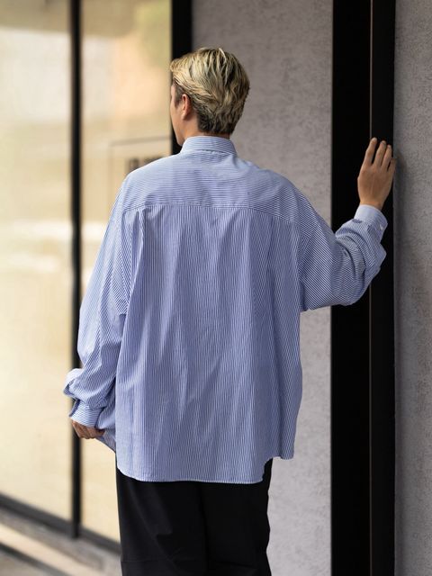 Graphpaper Broad Stripe L/S Oversized Regular Collar Shirt 新作発売！