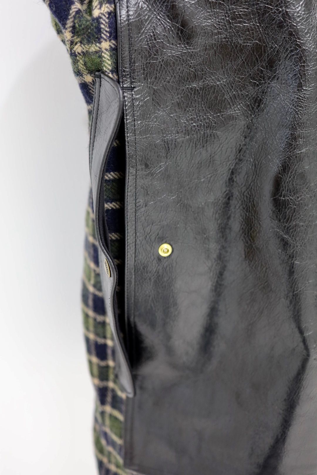 ジュンヤワタナベマン 25AW FILSON Wネーム ウールナイロンチェックレザージャケット(WP-J018-051)☆11月1日(土)発売!