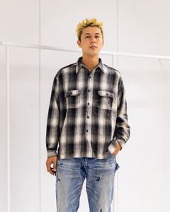 セントマイケル Tシャツ BB_FLANNEL CHECK SHIRT(SM-HR1-0000-C52)BLACK★9月27日(土)発売！