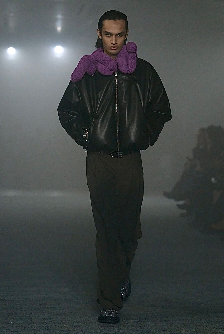 doublet ダブレット26AW BALLOON DOG KNIT SCARF (26AW59KN236)PURPLE☆7月11日(土)発売！
