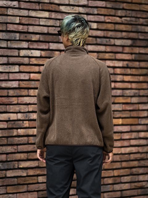 A.PRESSE Vintage Silk Fleece Harf ZIP Jacket MARK STYLE
