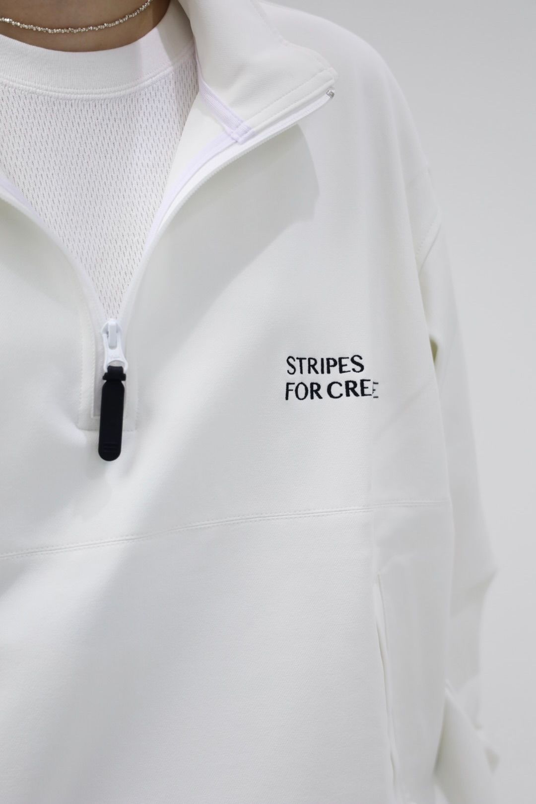 S.F.C 25FW エスエフシー HALF ZIP JACKET (SFCFW25J08)White