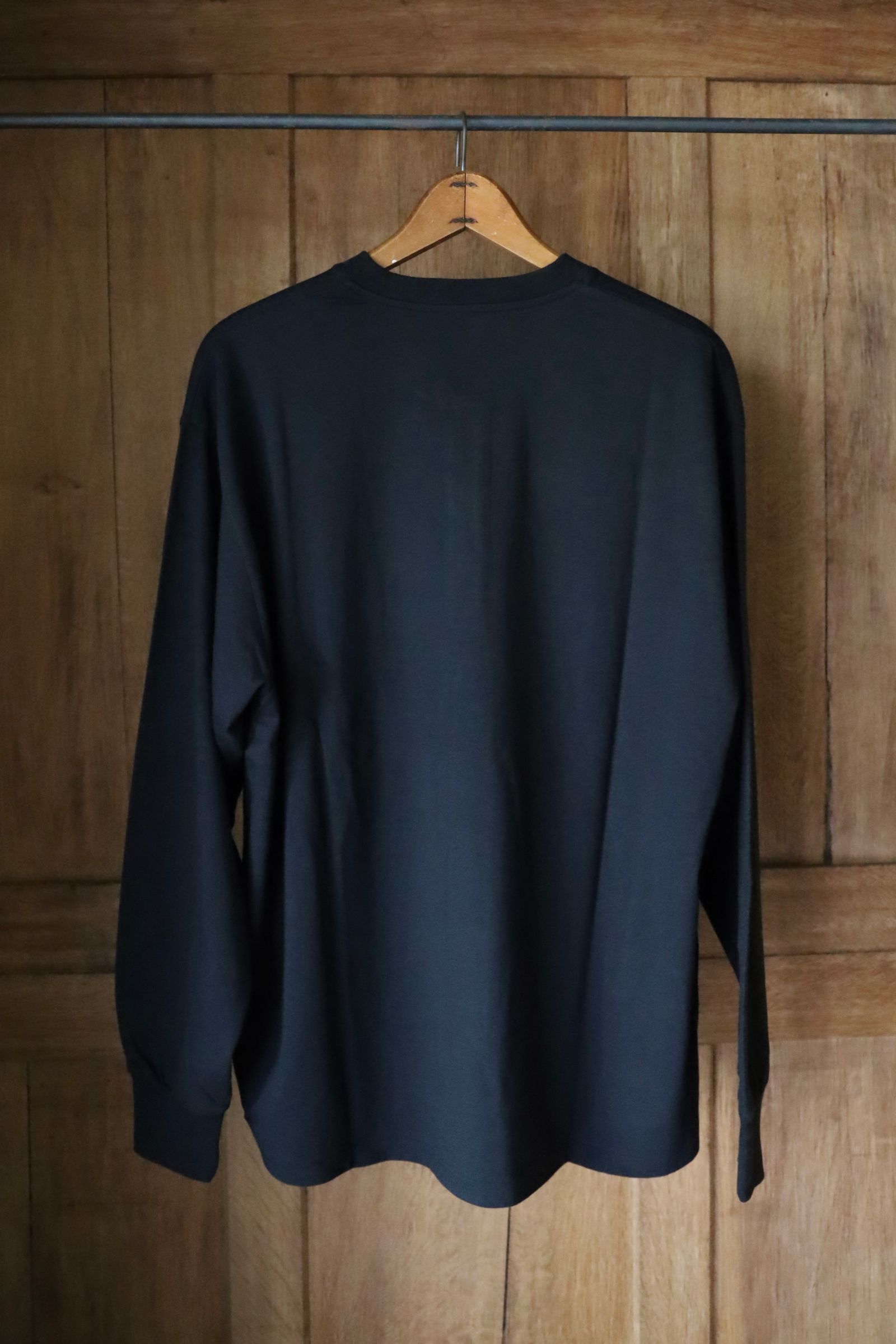 アプレッセ2025 STYLE2 Cashmere Blend L/S Henley Neck Shirt(25AAP-05-03)BLACK