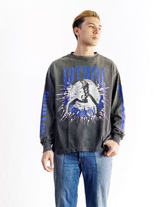 セントマイケル24AW NOTHING IMP KK_LS TEE(SM-YS1-0000-C35)BLACK