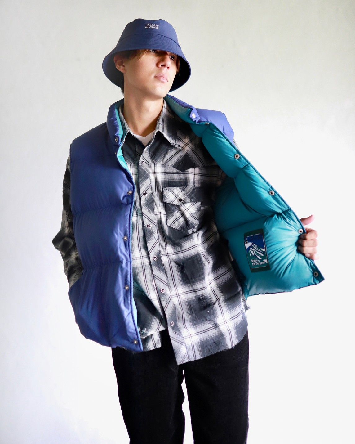 セダンオールパーパス23FW OVAL LOGO CORDUROY PANT(SD23F-PT06)BLACK