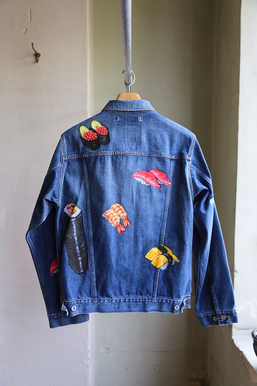 doublet FOOD HAND-PAINTED DENIM JACKET