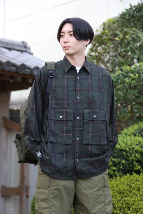 FreshService CHECK FLAP POCKET L/S SHIRT(FSW-21-SH_68) style.2021.7.24