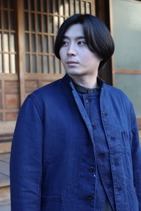 Ets.MATERIAUX 22SS French work jacket"BLUE"style