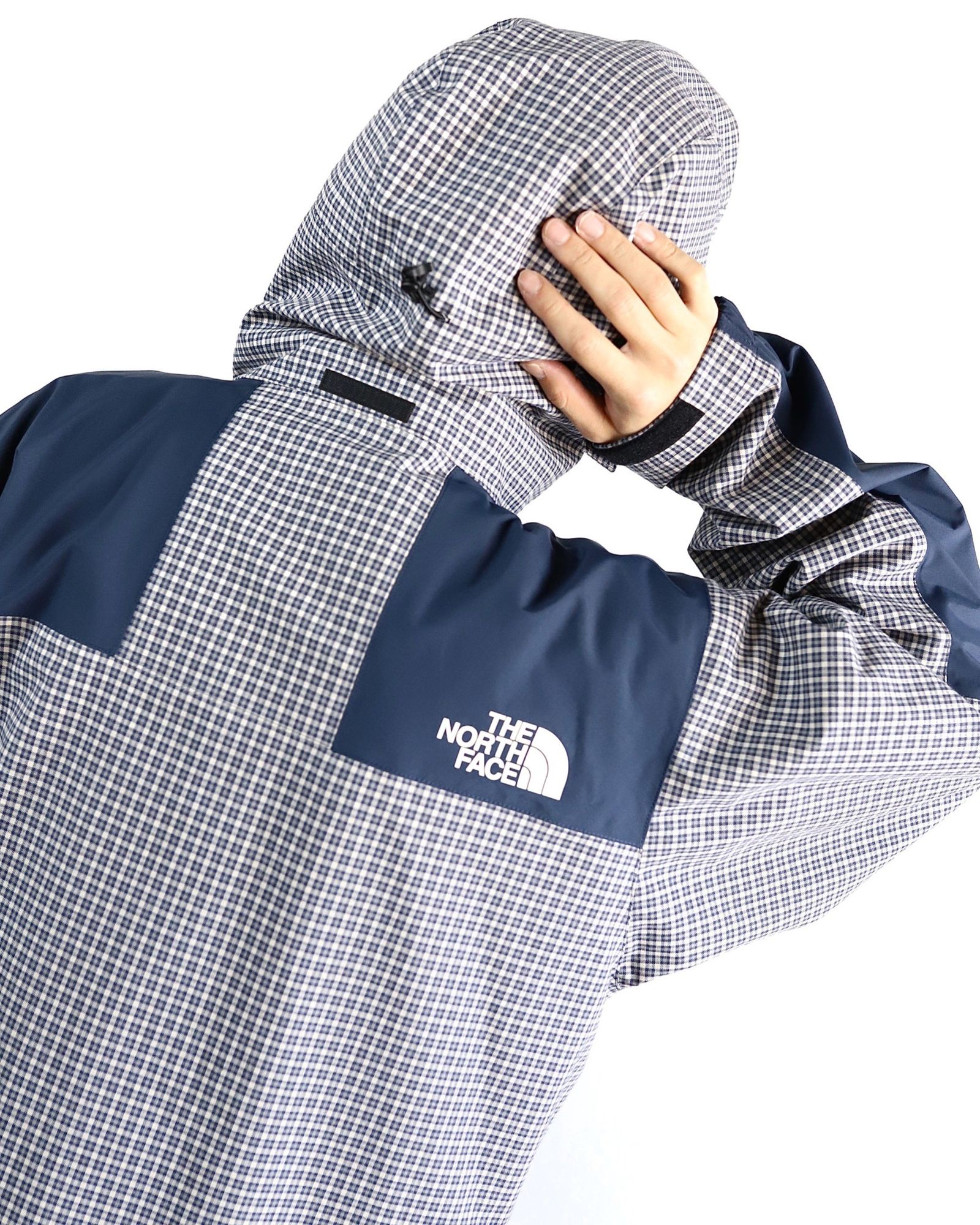 ジュンヤワタナベマン24SS eYe JUNYA WATANABE MAN×THE NORTH FACE  コラボマウンテンパーカー(WM-J910-100)BEIGExNAVY☆3月15日(金)発売！ - M