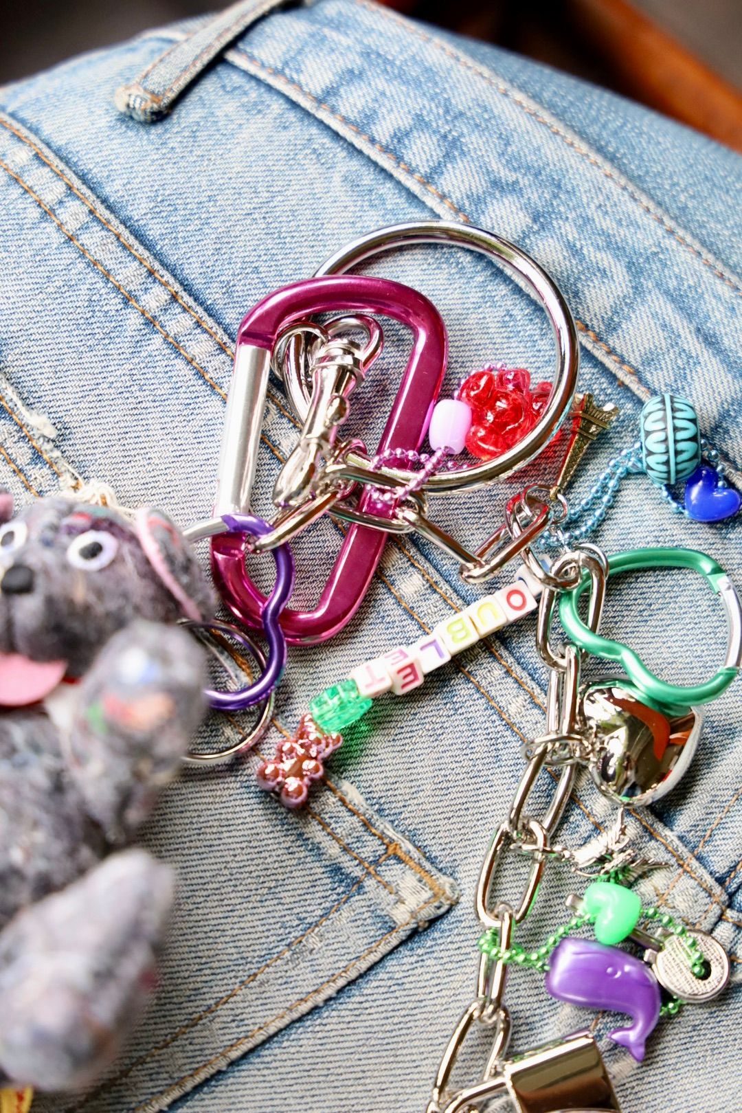 ダブレット25AW KEY CHAIN WITH DOG DOLL(25AW91AC36) MULTI