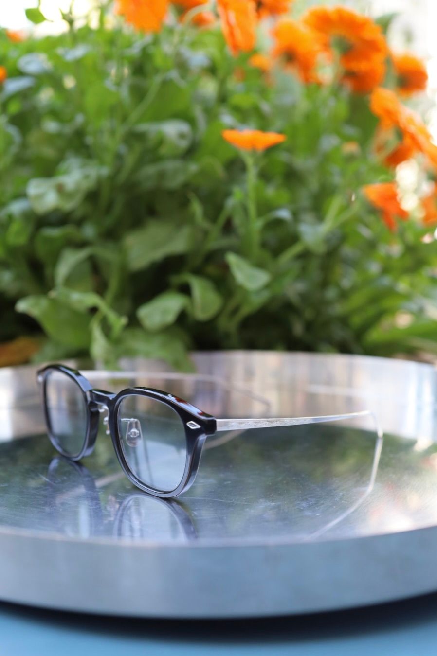 ノチノオプティカル  "JIFUSAN" #1. GLOSS BLACK × CLEAR to GREY(調光モデル)☆4月18日(土)再入荷！