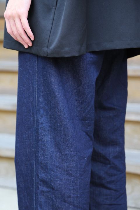 Graphpaper Selvage Wool S/S Oversized Box Shirt(GM212-50260) style. 2021.07.05.