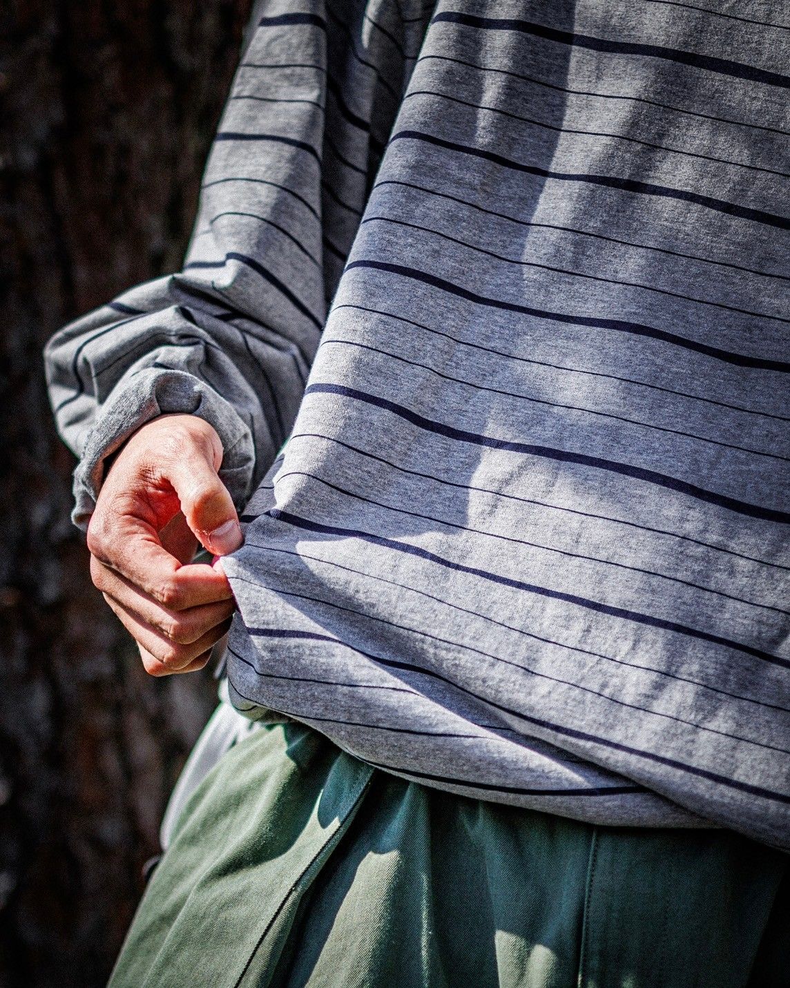SFC HOODIE MIX SIDE STRIPE LS TEE (GRAY) 1月25日(土)新作発売！