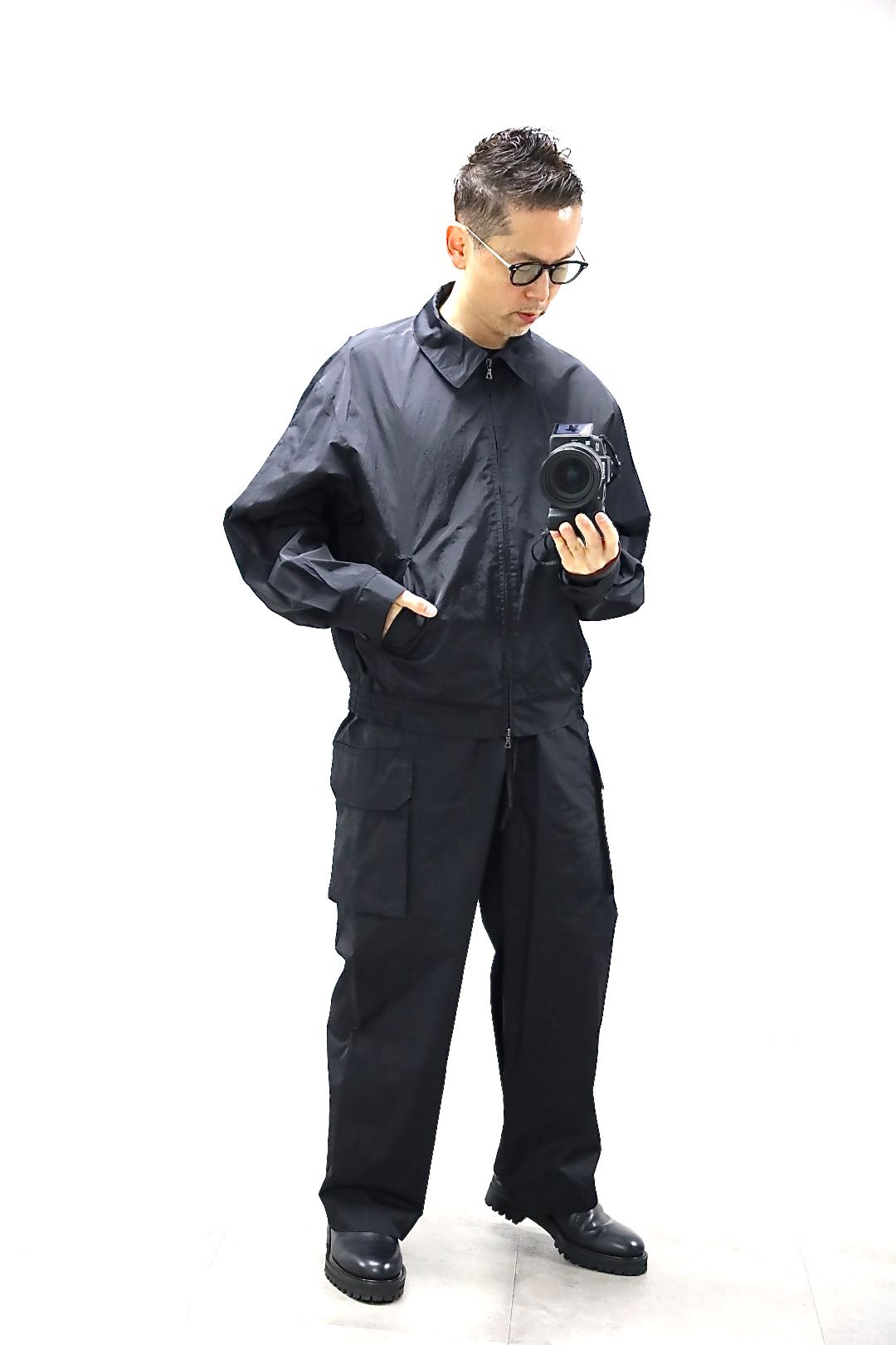 blurhms 26SS Poly-Silk Zip Jacketスタイル.2026.3.14.