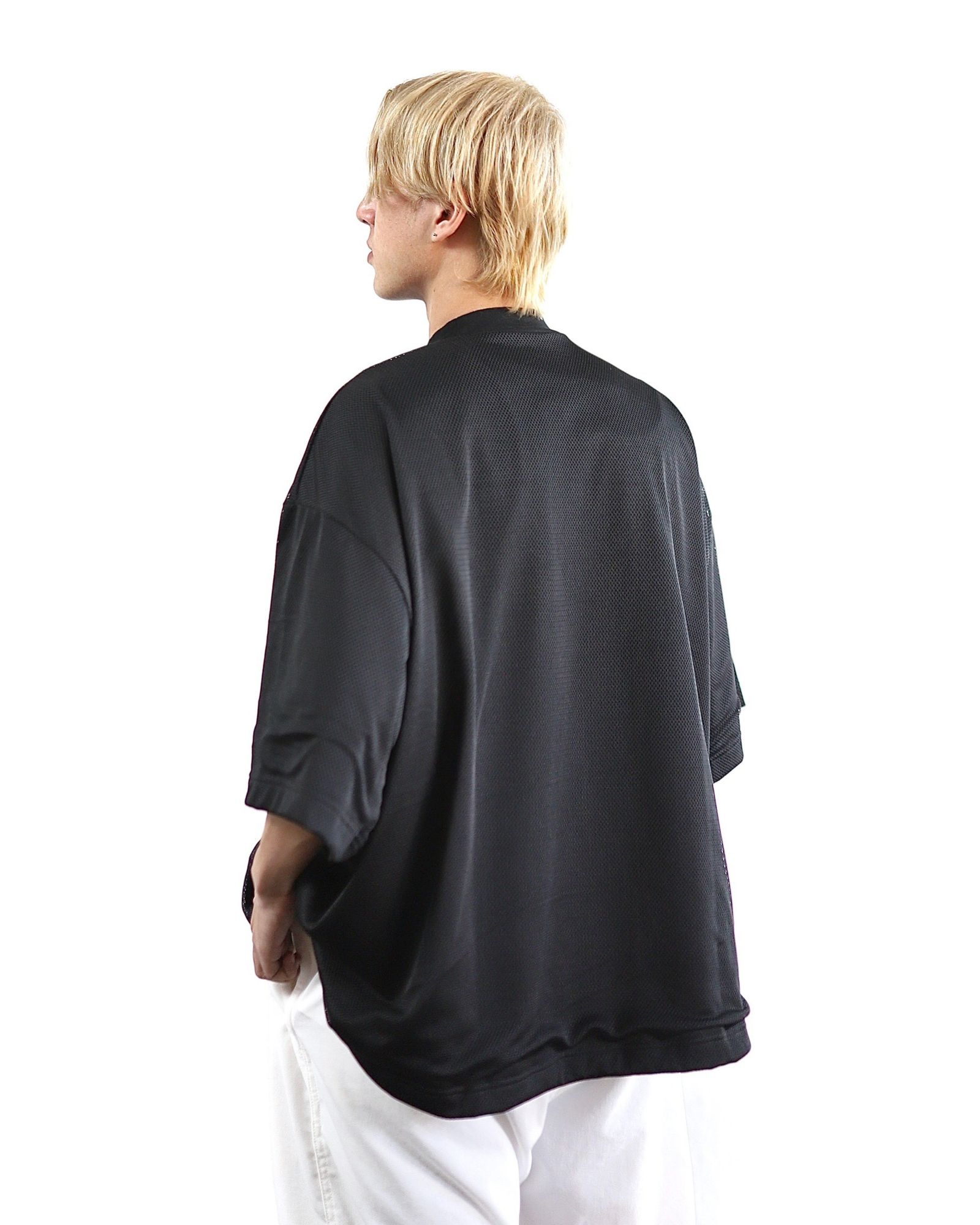 イズネス 24SS BALLOON DOUBLE LAYERED MESH SHORT SLEEVE T-SHIRT style 2024.4.13