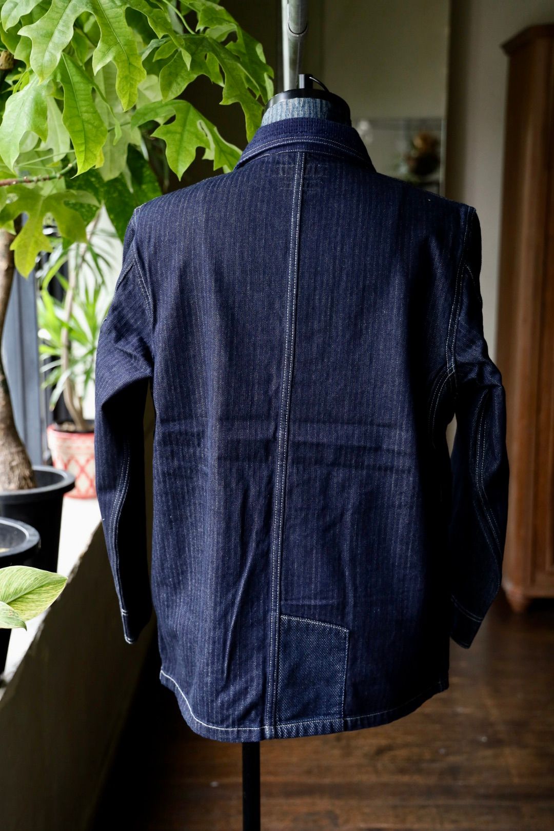 ファンダメンタル デニムシャツ COVERALL JACKET RINSE(FA25JK31R)INDIGO☆新作発売！