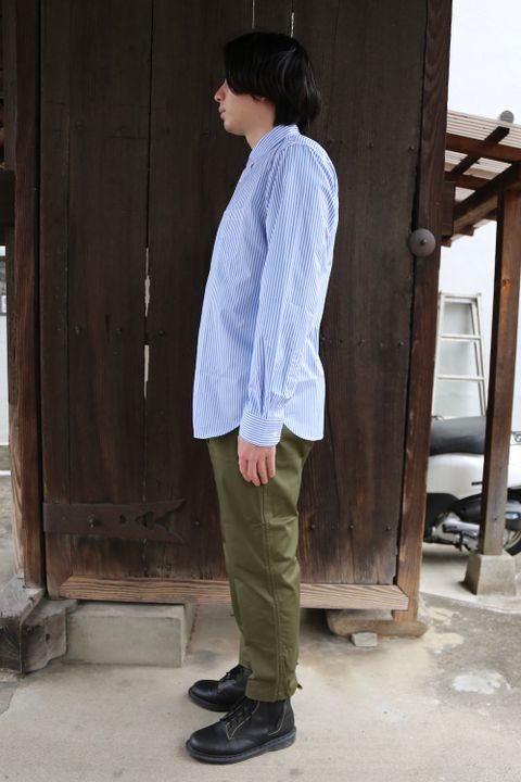 Comme Des Garcons Homme HOMME刺繍ストライプシャツ(HG-B019-051) style.2021.3.12.