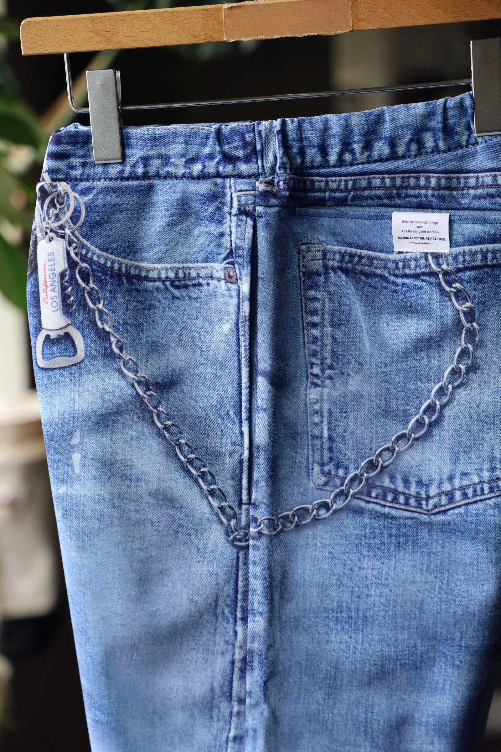 トーキングアバウト ジ アブストラクション 25SS PRINT SHORTS(NPT-PT-003)DENIM