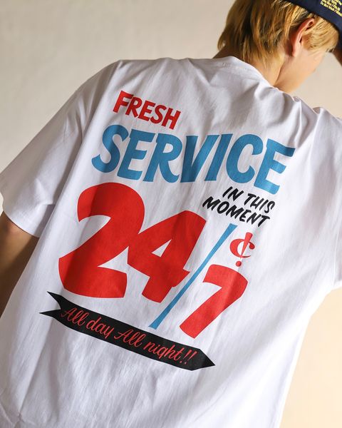 FreshService 24SS CORPORATE PRINTED S/S TEE "All Day All Night" style 2024.3.8
