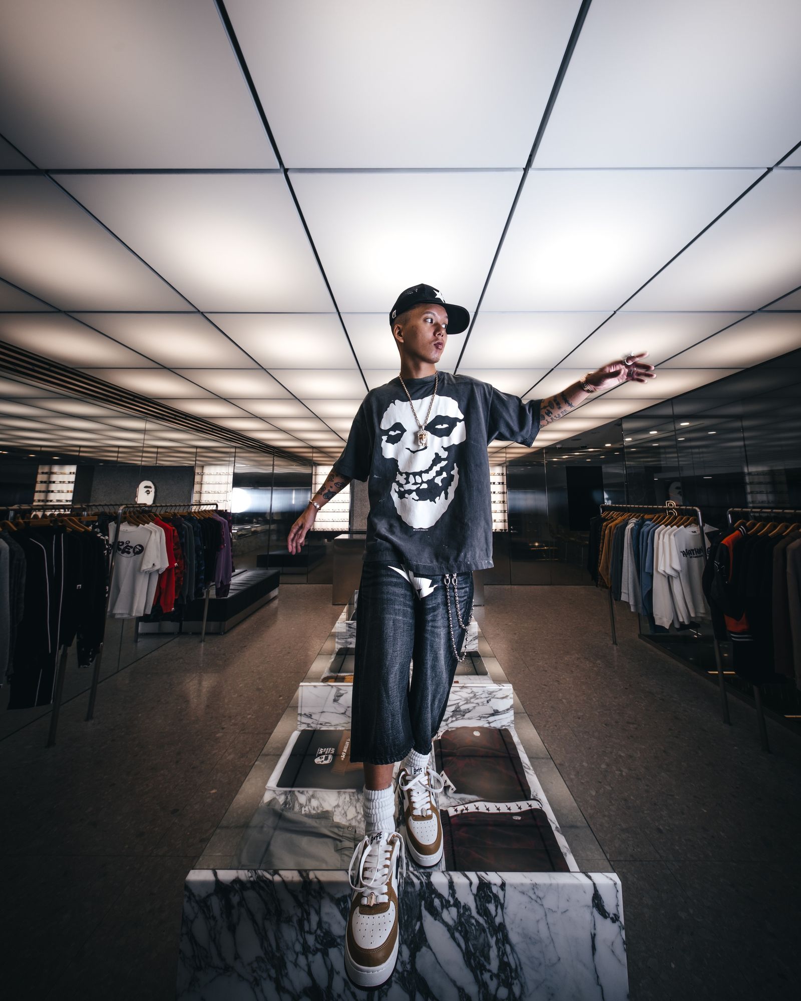 セントマイケル 26SS BAPE_SS T-SHIRT/ALWAYS LOVE(SM-MK8-0000-C49)BLACK☆2月7日(土)10:00発売！