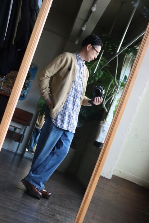 PLAY COMME des GARCONS CARDIGANスタイル