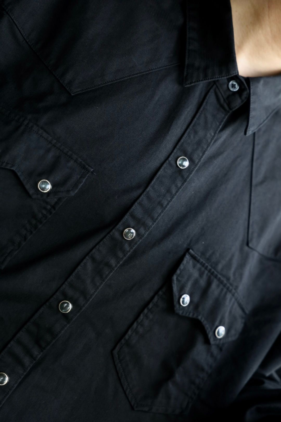 ファウンダ 25SS WESTERN SHIRT(015D251004)BLACK