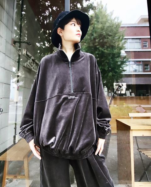 FreshService 新作VELOUR JERSEY PULLOVER セットアップstyle.2023.10.18