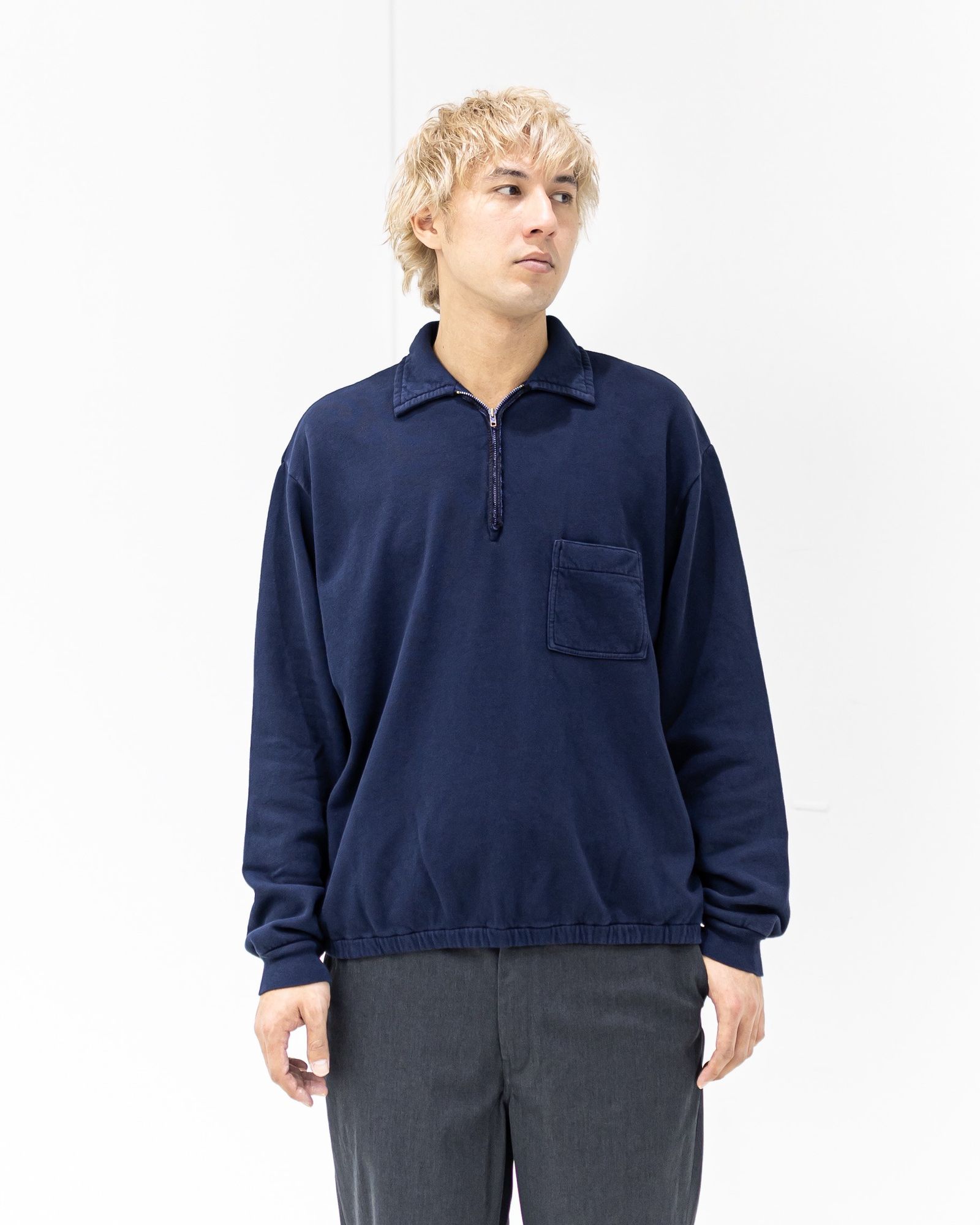 A.PRESSE Vintage Light Weight Half Zip Sweatshirt 3月7日(土)新作発売！